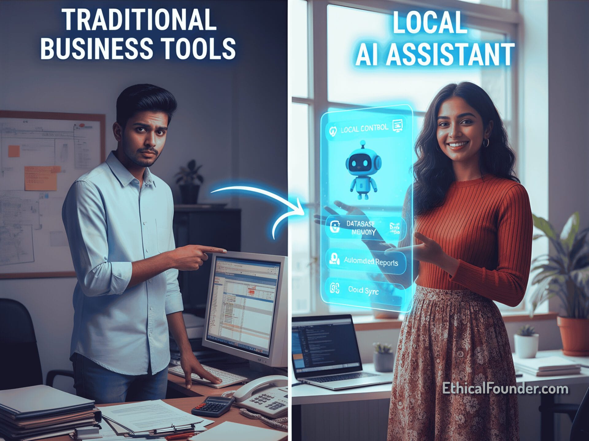 Local AI Agent Workflow, Local AI Assistant, local AI assistant, AI automation tools, intelligent virtual assistant, conversational AI platform, personal AI agent, automated AI workflow, AI productivity tools, business AI assistant India, AI chatbot with memory, smart automation for small business, AI assistant for startups, enterprise AI tools for MSME, affordable AI automation India, local AI deployment, self-hosted AI assistant,