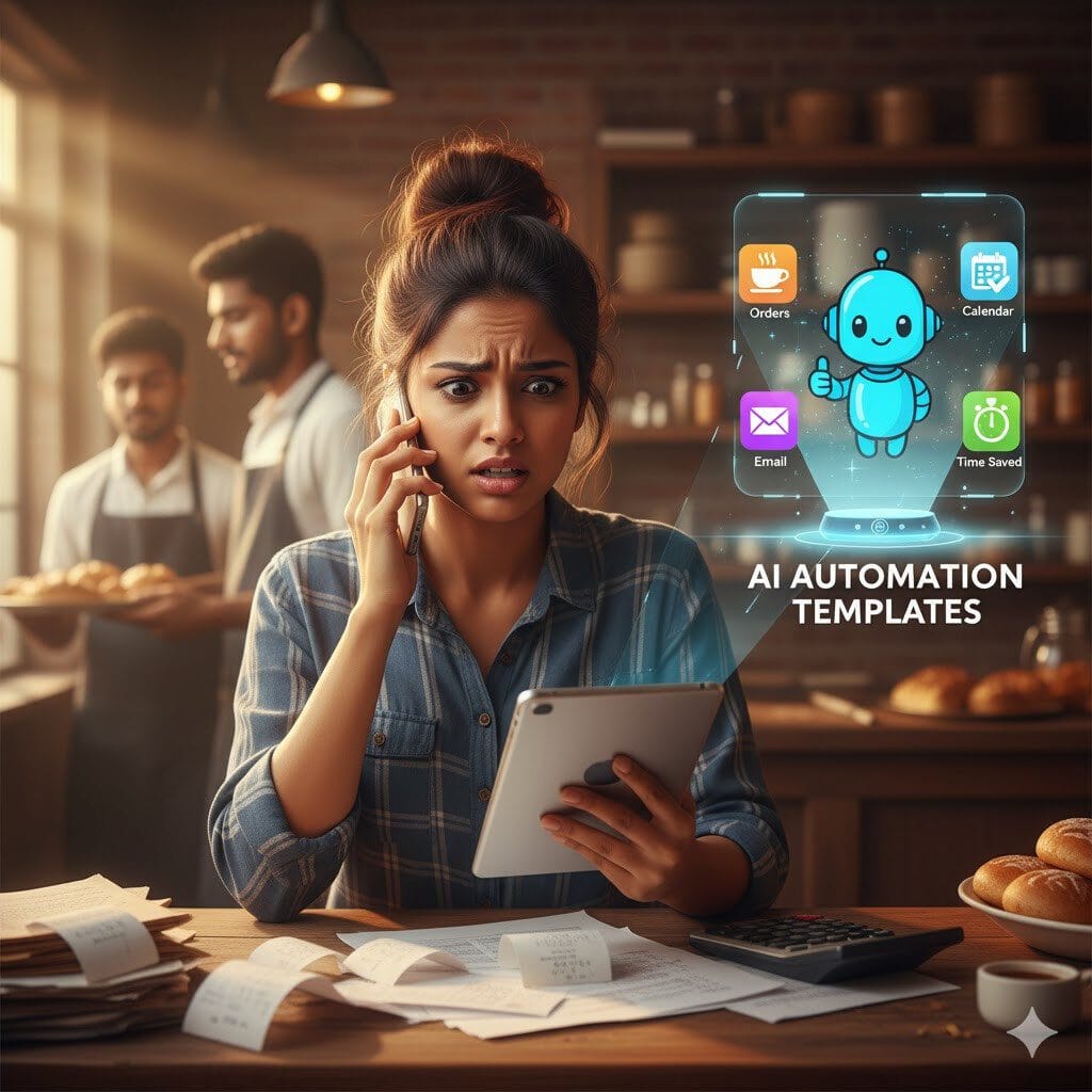 AI Agents for Business, Automated Workflows for Small Business, Customer Service Automation, Content Creation AI Tools, Save Time with AI Templates, AI automation, Small business, workflow templates, AI agents, business efficiency, save time, sales automation, customer service AI, marketing automation, daily operations,
