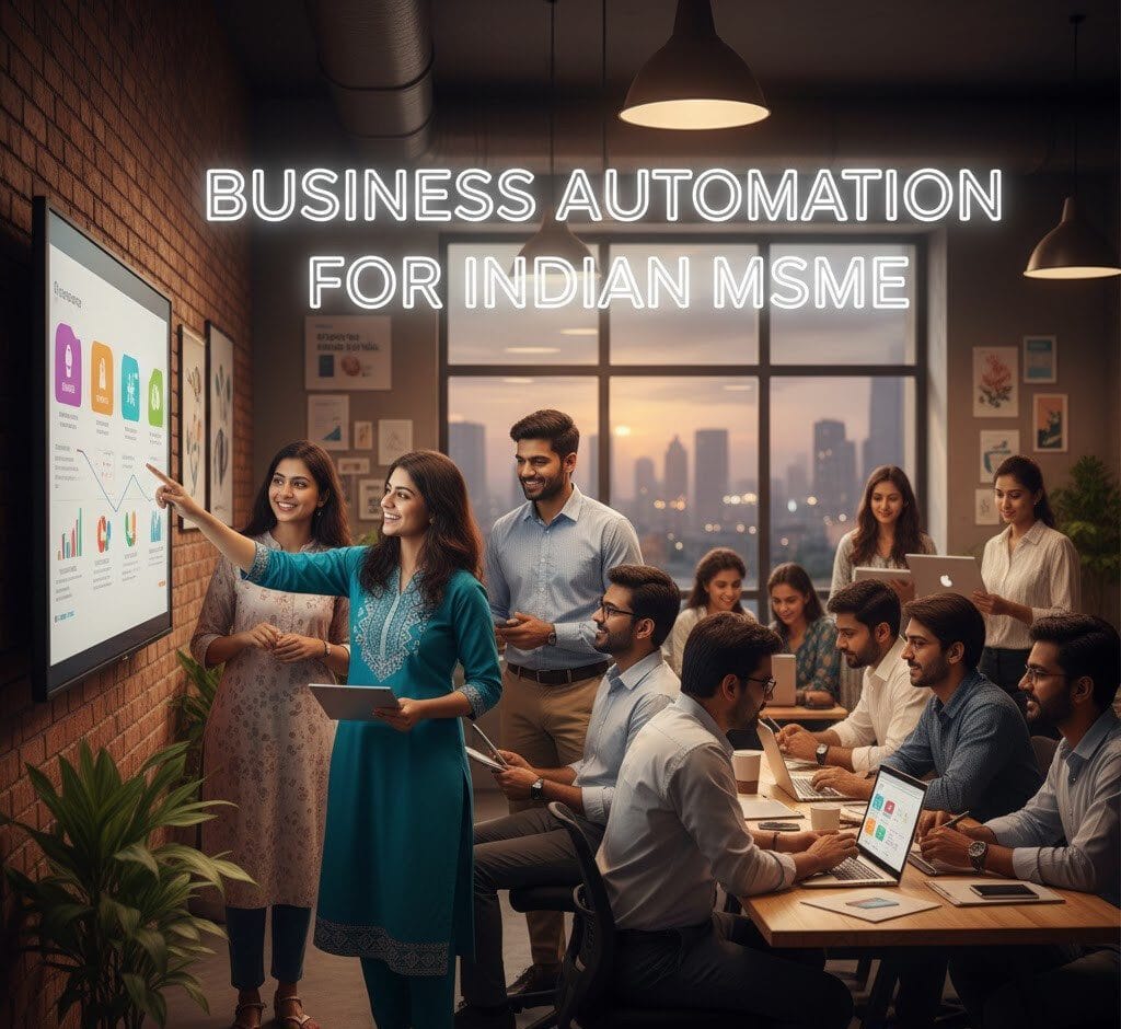 business automation for Indian MSMEs, MSME automation, inventory management automation, how to automate MSME operations in India, connect Zoho and Tally automatically, small business automation solutions, Zoho Tally integration, WhatsApp CRM automation, automated lead capture India, Zoho Books Tally sync, GST compliance automation, business process automation India, workflow automation tools India, CRM automation small business, automated accounting reconciliation, stock-out prevention system, customer feedback automation, WhatsApp Business API integration, Zoho CRM lead management, Tally API integration, Indian MSME digital transformation, how to connect Zoho and Tally automatically for Indian MSMEs, automate WhatsApp lead capture to Zoho CRM, automated invoice reconciliation between Zoho Books and Tally, inventory management automation for Indian small business, automated customer feedback collection via WhatsApp, business automation solutions for Indian manufacturing MSMEs, connect WhatsApp Business API to Zoho CRM India, automated GST reconciliation Zoho Tally, stock-out prevention automation for MSMEs, small business workflow automation without coding, automated lead management system for Indian MSMEs, Zoho Tally synchronization step by step guide, WhatsApp CRM integration for Indian businesses, predictive inventory alerts for small business India, automated accounting for Indian MSME compliance,