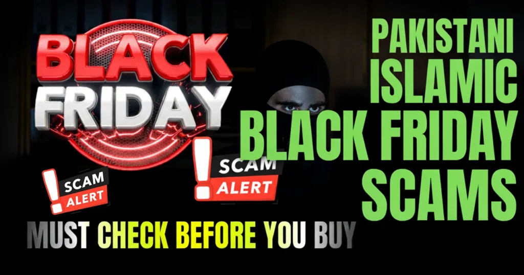 "Thumbnail warning about Pakistani Islamic Black Friday scams and fake sales, featuring a masked figure, 'SCAM ALERT' badge, and 'MUST CHECK BEFORE YOU BUY' text to alert online shoppers about potential fraud." The Worst Black Friday Ever | Shopper Frustration on Black Friday Scams 2025