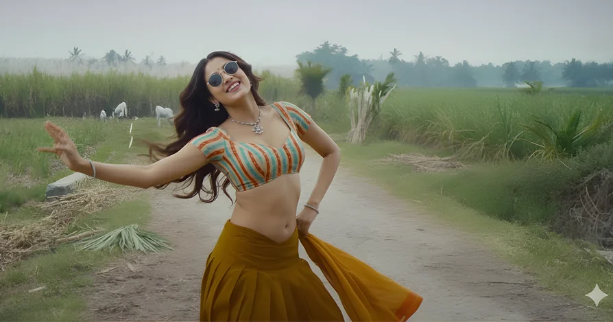 Village celebration dance result using Gemini AI Image Editor tutorial for girls