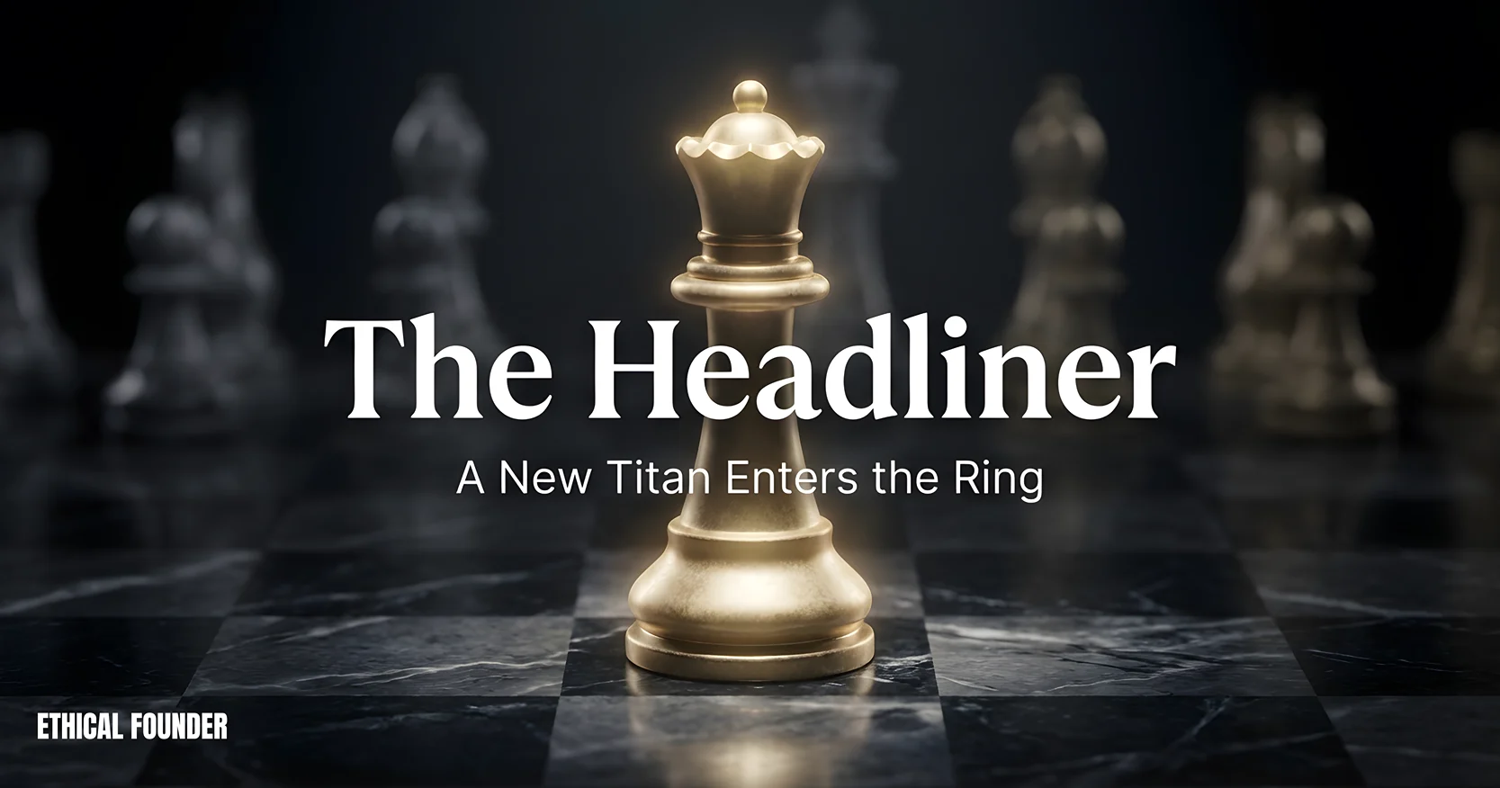 Striking gold and dark-themed image of a powerful queen chess piece representing the updated NotebookLM new update. This image highlights the platform as a significant contender and the Best free AI for entrepreneurs, acting as a superior FREE research assistant.