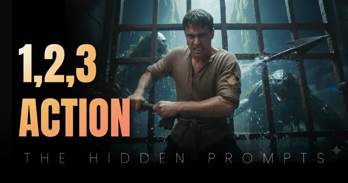 Ultra-Realistic Gemini AI Image of Young Man in Soaked Shirt at Floodgate with Eel Mutants and Motion Blur Effect