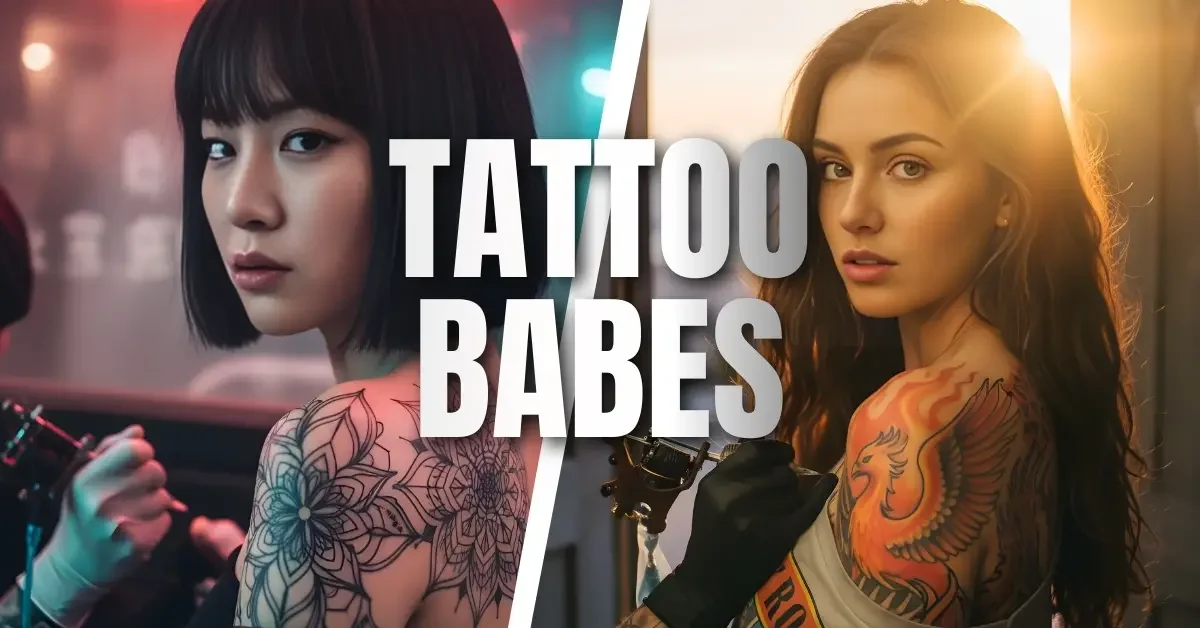 Google Gemini AI Photo Editing Prompts: 10 Tattoo Prompts for Girl Images. Cyberpunk portrait of a Korean woman with a geometric tattoo, generated using a specific Cinematic AI Portrait Prompt for Cute Girls with neon lighting.